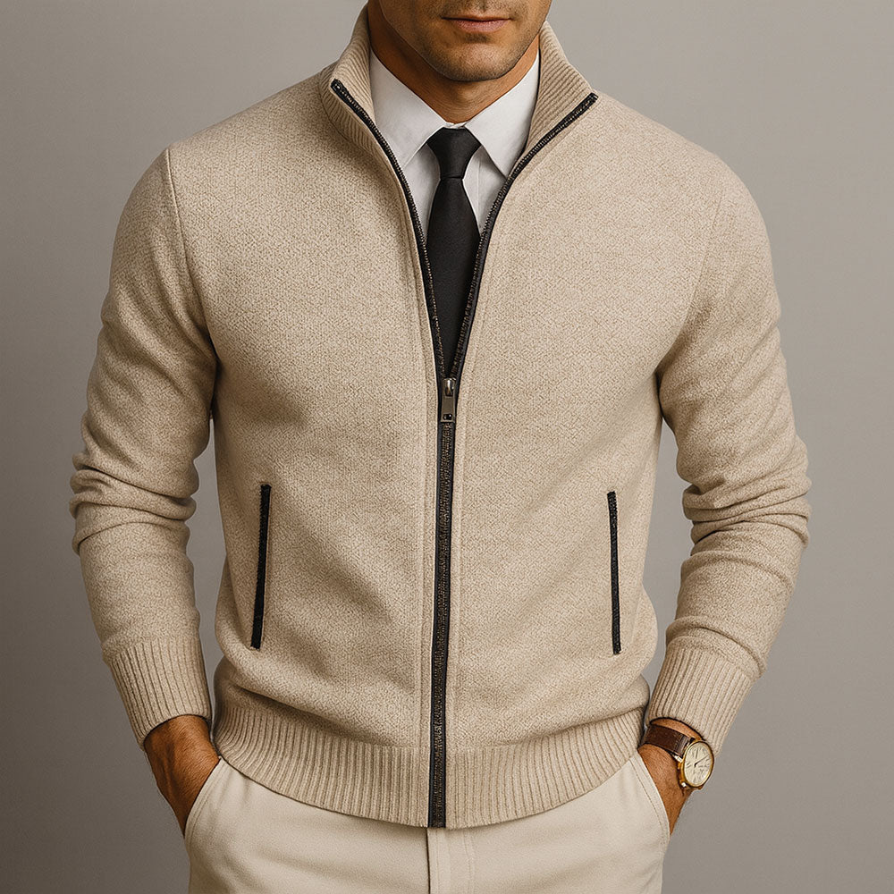 Alpine Merino Zip Cardigan