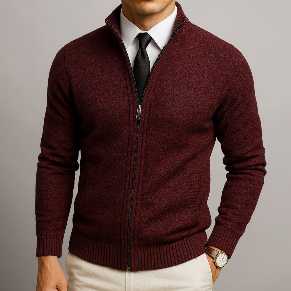 Alpine Merino Zip Cardigan