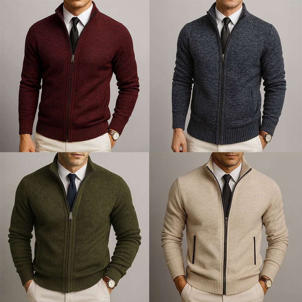 Alpine Merino Zip Cardigan