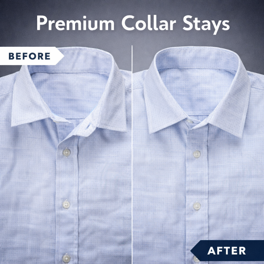 Premium Steel Collar Stays – Perfect Collar Every Time