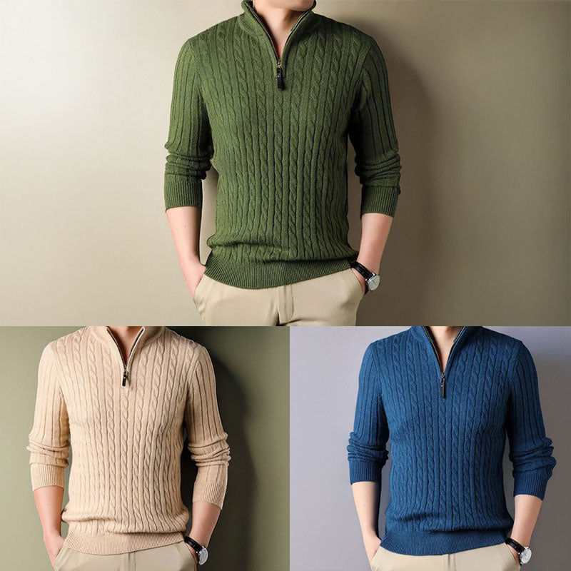 Premium Crafted Men's Zip Sweater