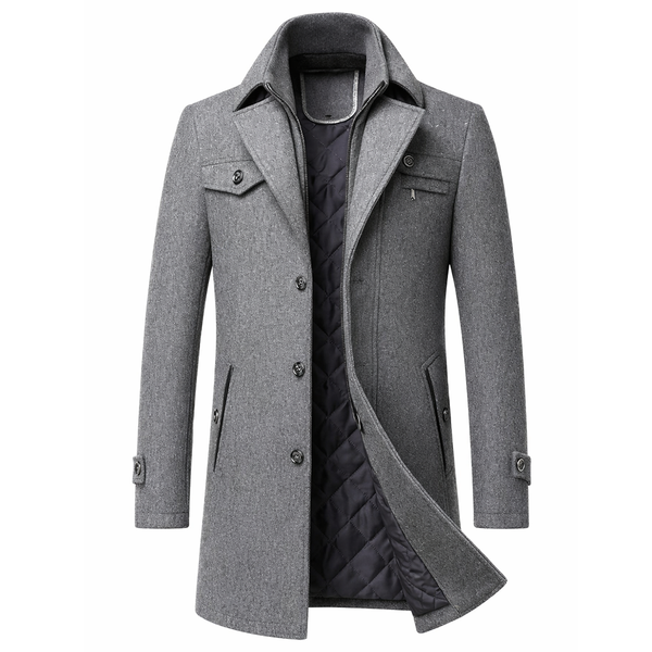 Atlas Tailored Wool Coat – Valerio Couture