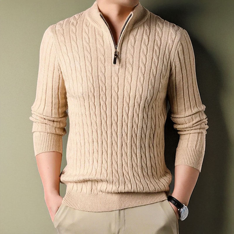 Premium Crafted Men's Zip Sweater